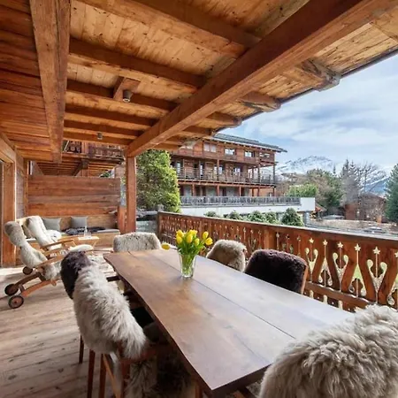 Apartman 4br Stylish With Sauna And Pool Verbier